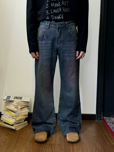 Nine Mid Rise Washed Jeans-korean-fashion-Jeans-Nine's Closet-OH Garments