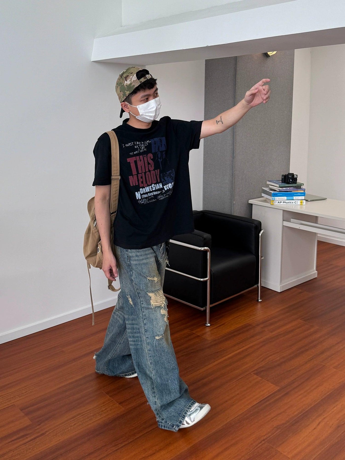 Nine Mud-Washed Ripped Jeans-korean-fashion-Jeans-Nine's Closet-OH Garments