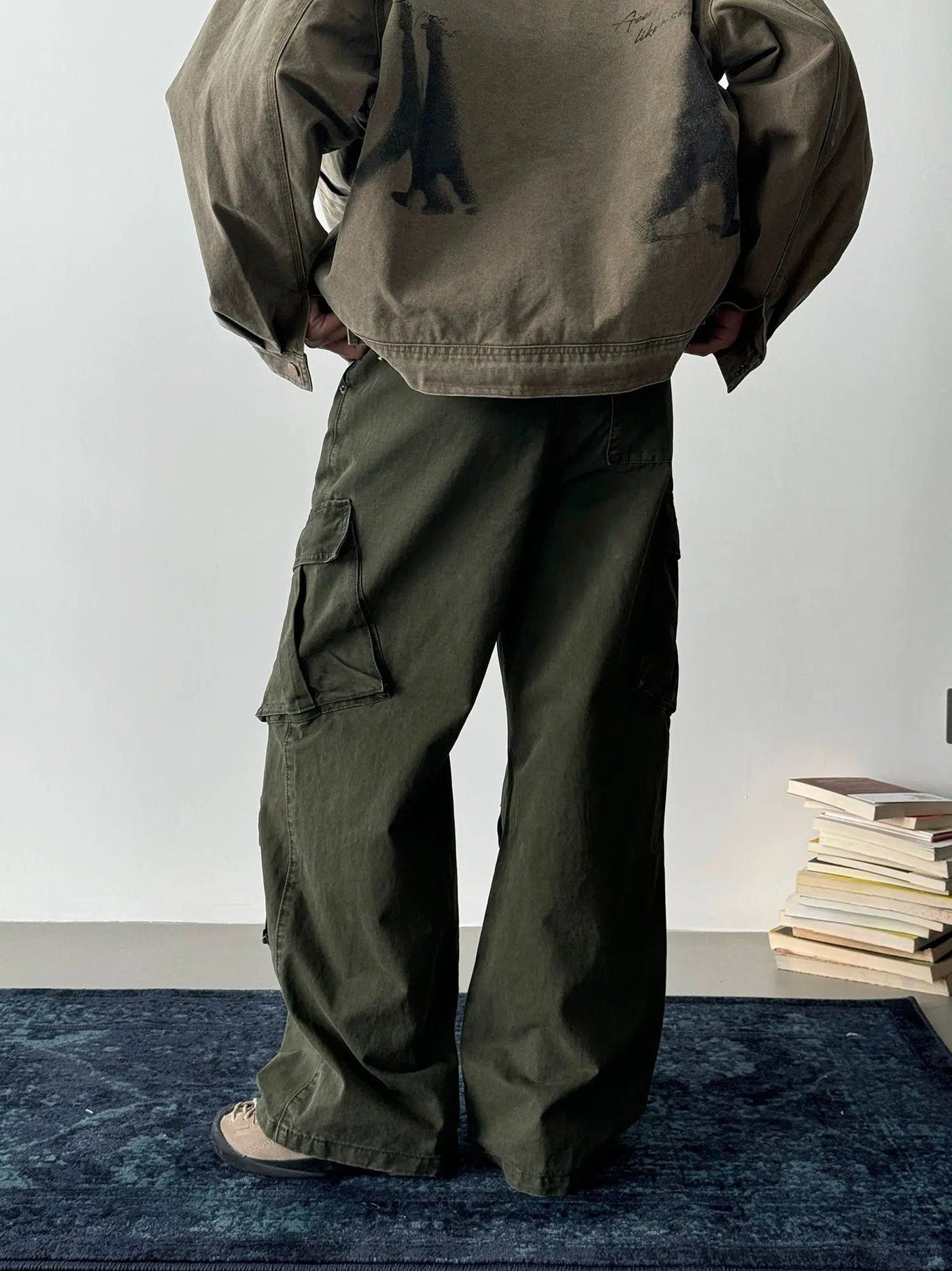 Nine Multi-Pocket Work Cargo Pants-korean-fashion-Pants-Nine's Closet-OH Garments