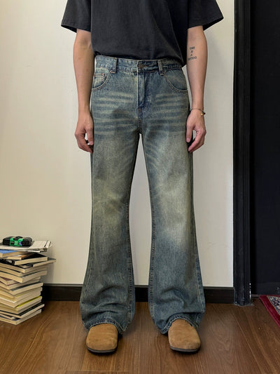 Nine Multi-Whiskers Slant Pocket Jeans-korean-fashion-Jeans-Nine's Closet-OH Garments