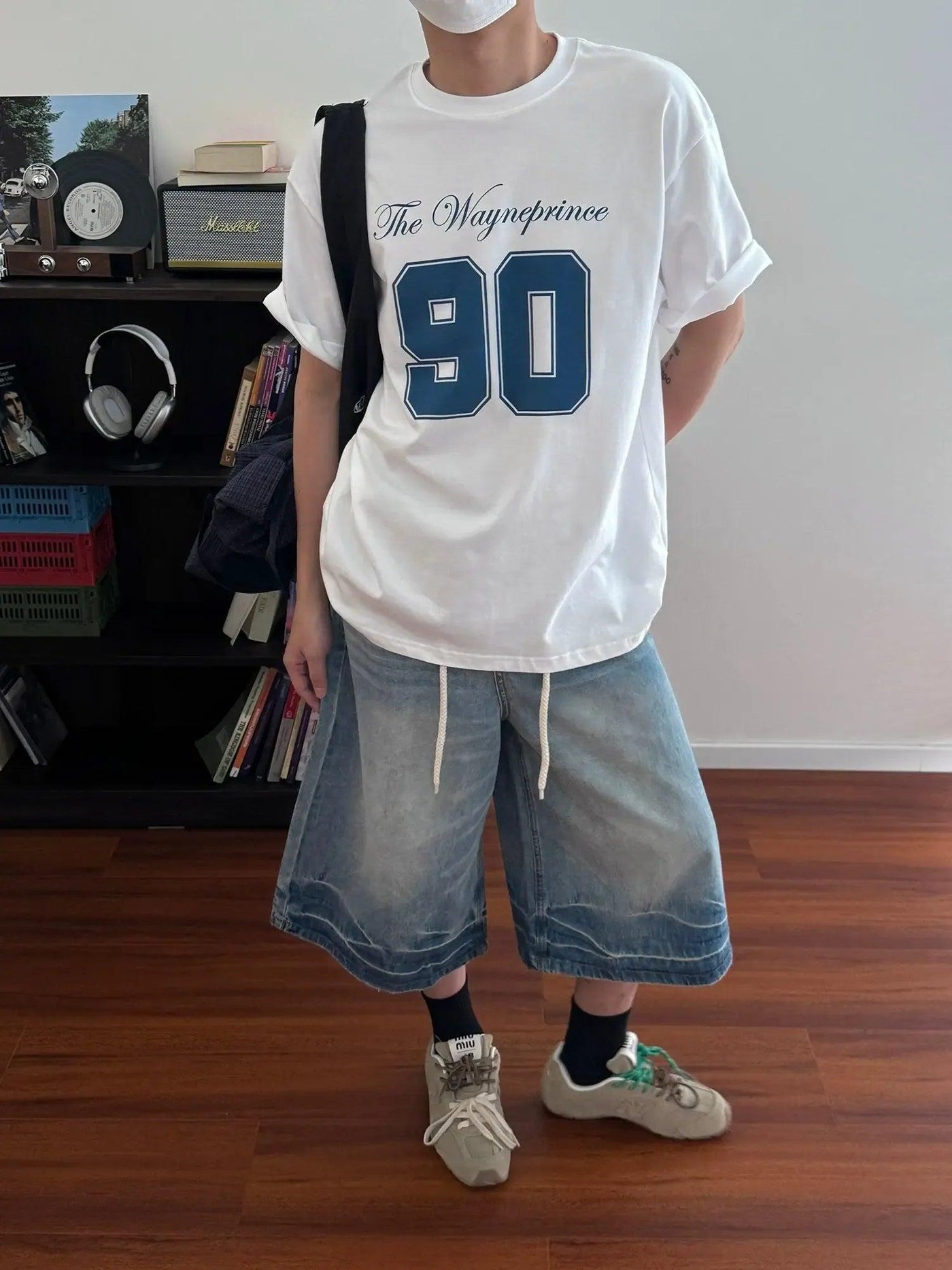 Nine Number 90 Sporty S/S T-Shirt-korean-fashion-T-Shirt-Nine's Closet-OH Garments
