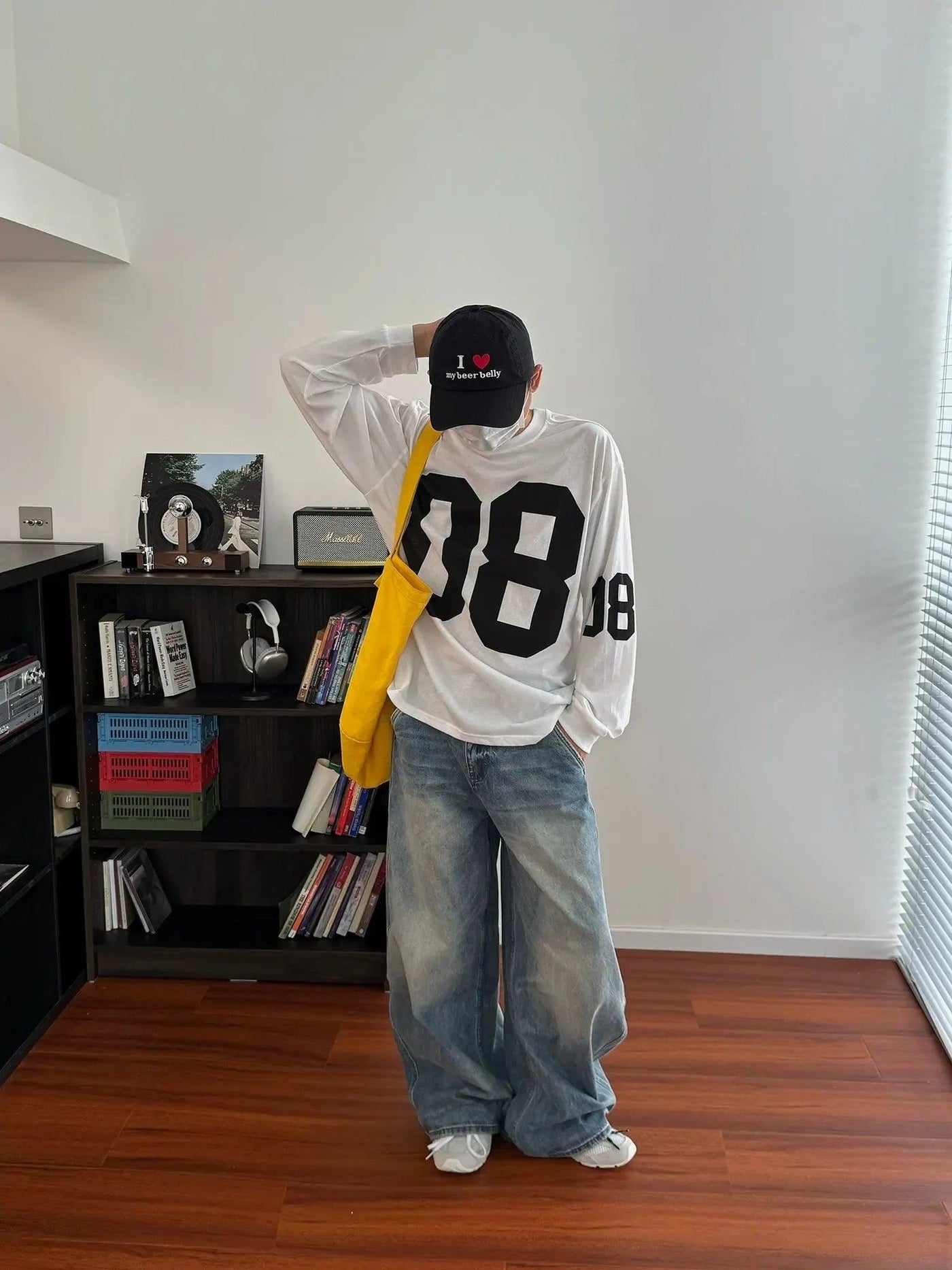 Nine Number Print Long Sleeve T-Shirt-korean-fashion-T-Shirt-Nine's Closet-OH Garments