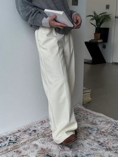 Nine Pleated Straight Trousers-korean-fashion-Trousers-Nine's Closet-OH Garments