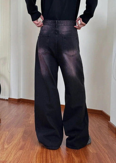 Nine Purple Fade Detail Jeans-korean-fashion-Jeans-Nine's Closet-OH Garments