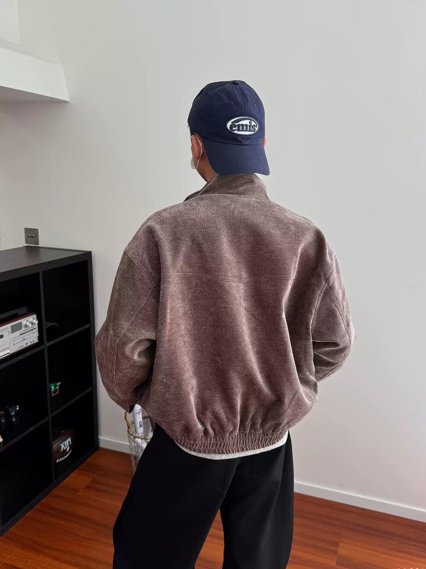 Nine Ruched Hem Textured Jacket-korean-fashion-Jacket-Nine's Closet-OH Garments