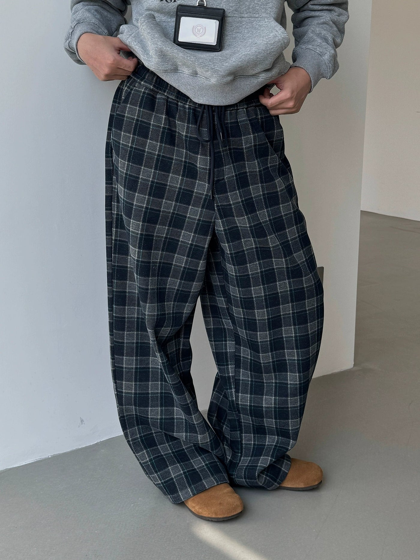 Nine Scottish Plaid Pants-korean-fashion-Pants-Nine's Closet-OH Garments