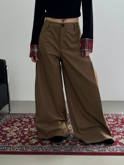 Nine Straight Loose Fit Pants-korean-fashion-Pants-Nine's Closet-OH Garments