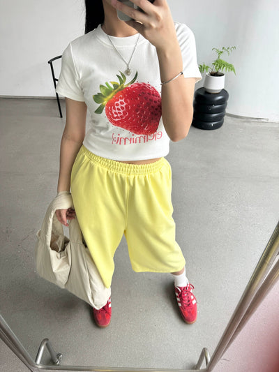 Nine Strawberry Graphic T-Shirt-korean-fashion-T-Shirt-Nine's Closet-OH Garments