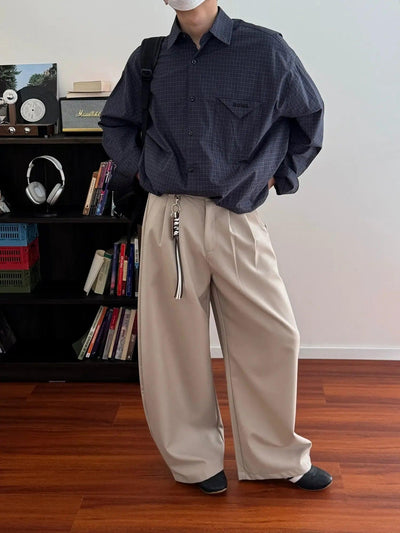 Nine String Detail Drape Pleated Pants-korean-fashion-Pants-Nine's Closet-OH Garments