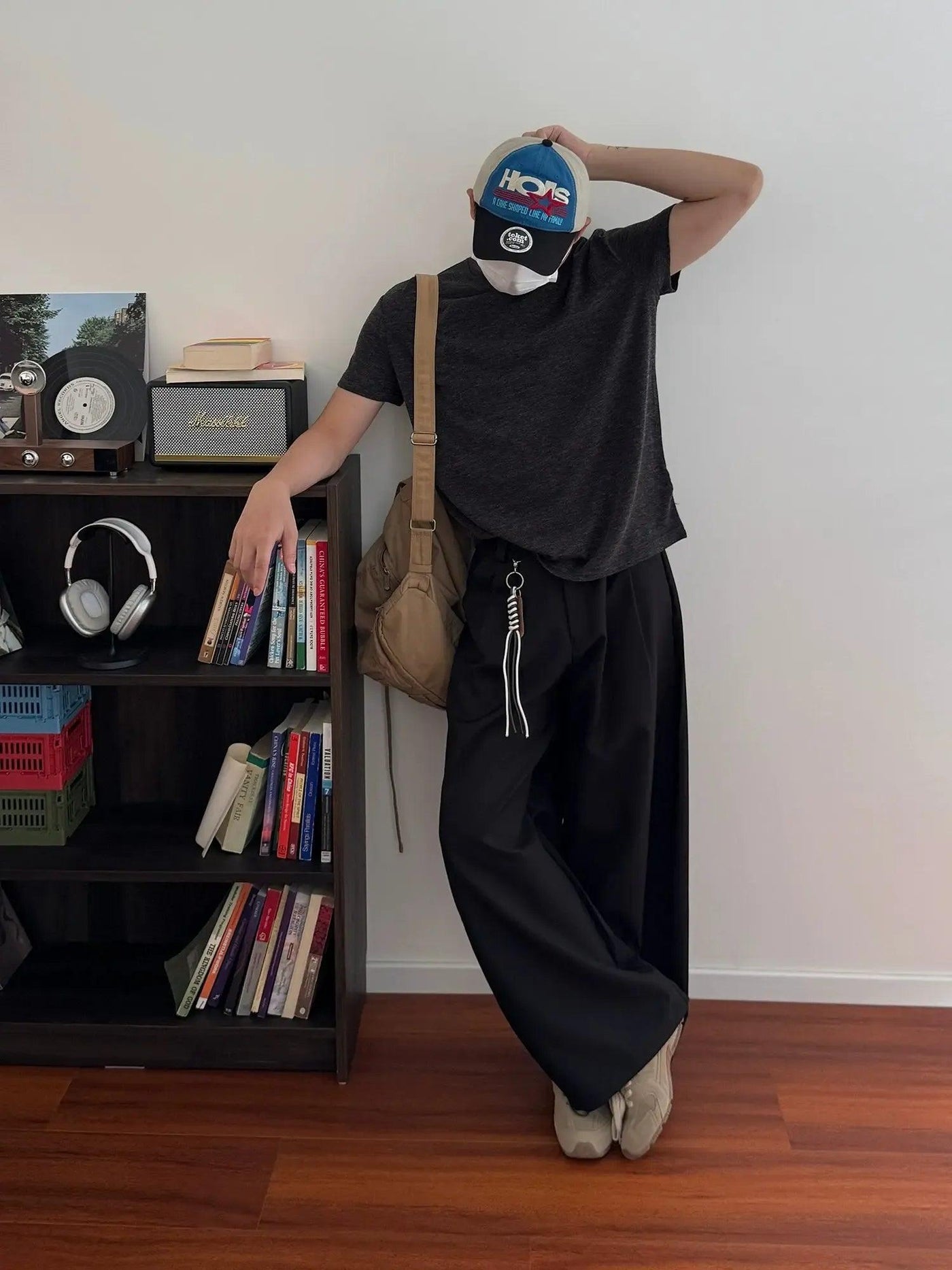 Nine String Detail Drape Pleated Pants-korean-fashion-Pants-Nine's Closet-OH Garments
