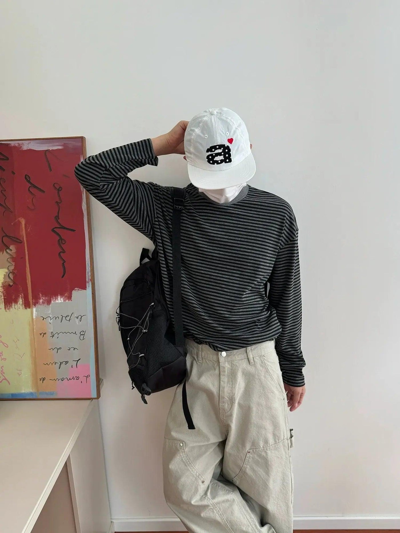 Nine Thin Stripes Long Sleeve T-Shirt-korean-fashion-T-Shirt-Nine's Closet-OH Garments