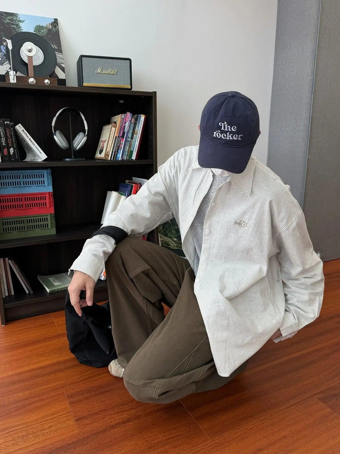 Nine Thin Stripes L/S Shirt-korean-fashion-Shirt-Nine's Closet-OH Garments