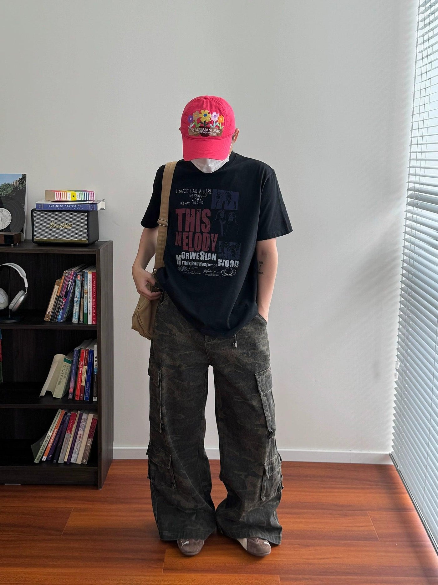 Nine Washed Camouflage Cargo Pants-korean-fashion-Pants-Nine's Closet-OH Garments