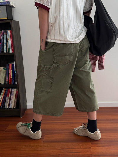 Nine Washed Carpenter Shorts-korean-fashion-Shorts-Nine's Closet-OH Garments
