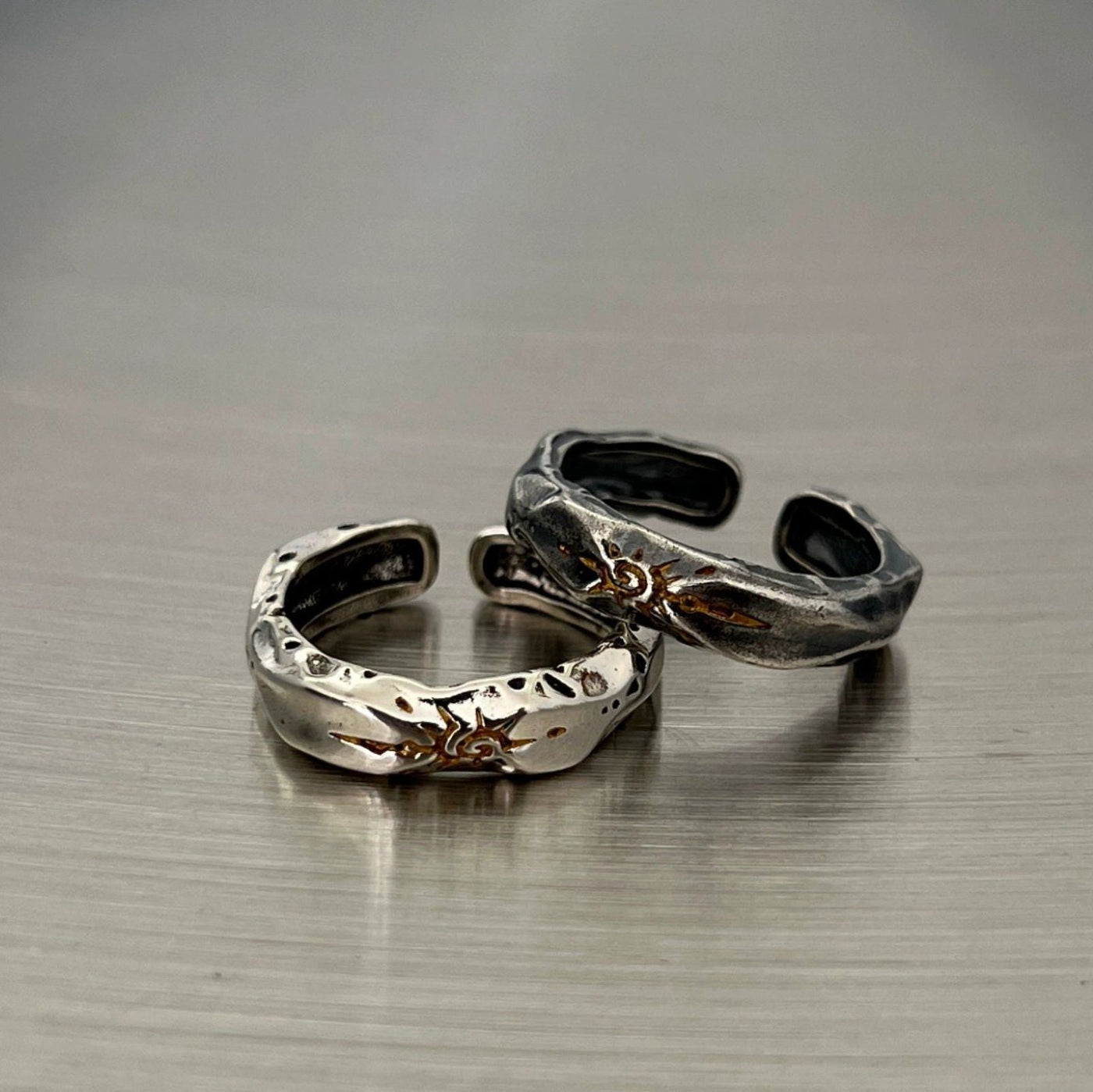 OH Abstract Carving Cosmic Melt Ring-korean-fashion-Ring-OH Atelier-OH Garments