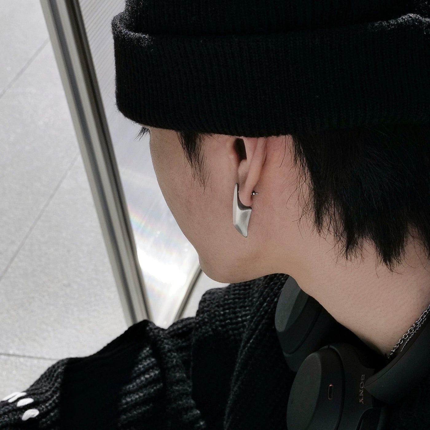 OH Abstract Metal Shape Earrings-korean-fashion-Earrings-OH Atelier-OH Garments