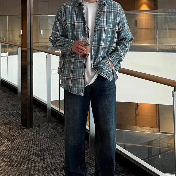 OH Acid Washed Straight Jeans-korean-fashion-Jeans-OH Atelier-OH Garments