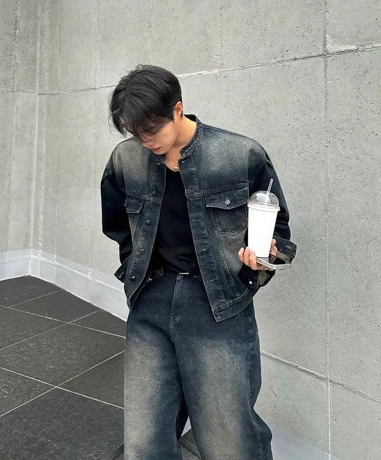 OH Acid Washed Wide Leg Jeans-korean-fashion-Jeans-OH Atelier-OH Garments