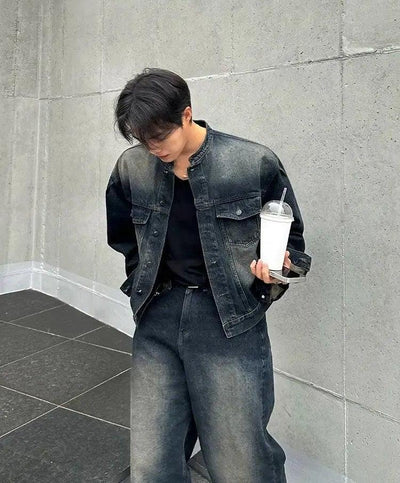 OH Acid Washed Wide Leg Jeans-korean-fashion-Jeans-OH Atelier-OH Garments
