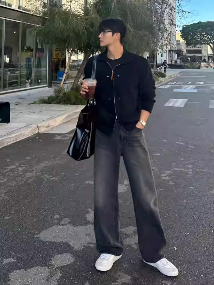 OH Ash Fade Side Pockets Jeans-korean-fashion-Jeans-OH Atelier-OH Garments