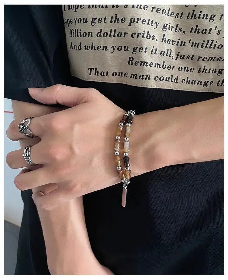 OH Bamboo Double-Layer Bracelet-korean-fashion-Bracelet-OH Atelier-OH Garments