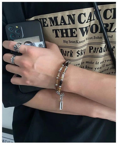 OH Bamboo Double-Layer Bracelet-korean-fashion-Bracelet-OH Atelier-OH Garments