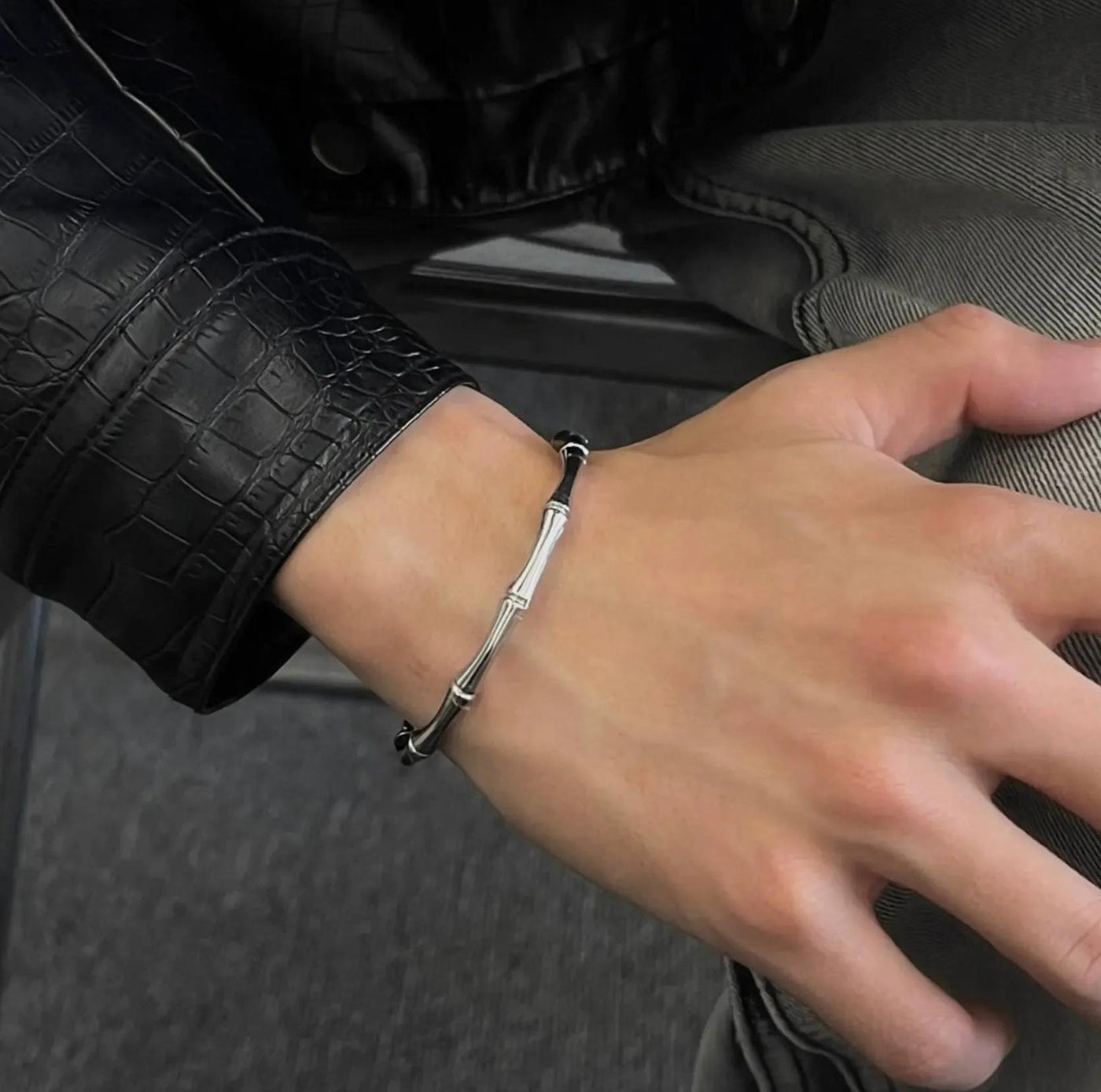 OH Bamboo Shape Bracelet-korean-fashion-Bracelet-OH Atelier-OH Garments