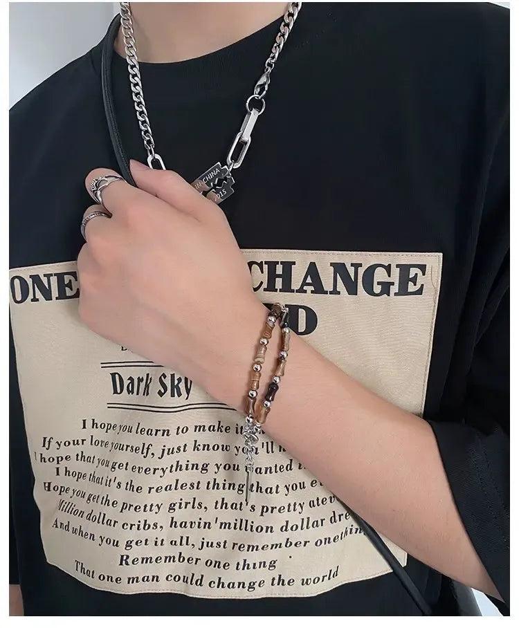 OH Bamboo Double-Layer Bracelet-korean-fashion-Bracelet-OH Atelier-OH Garments