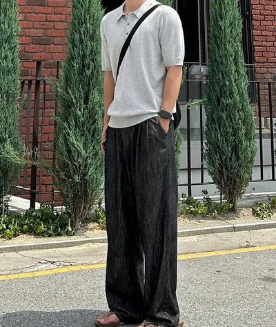 OH Basic Three-Buttons Knit Polo-korean-fashion-Polo-OH Atelier-OH Garments