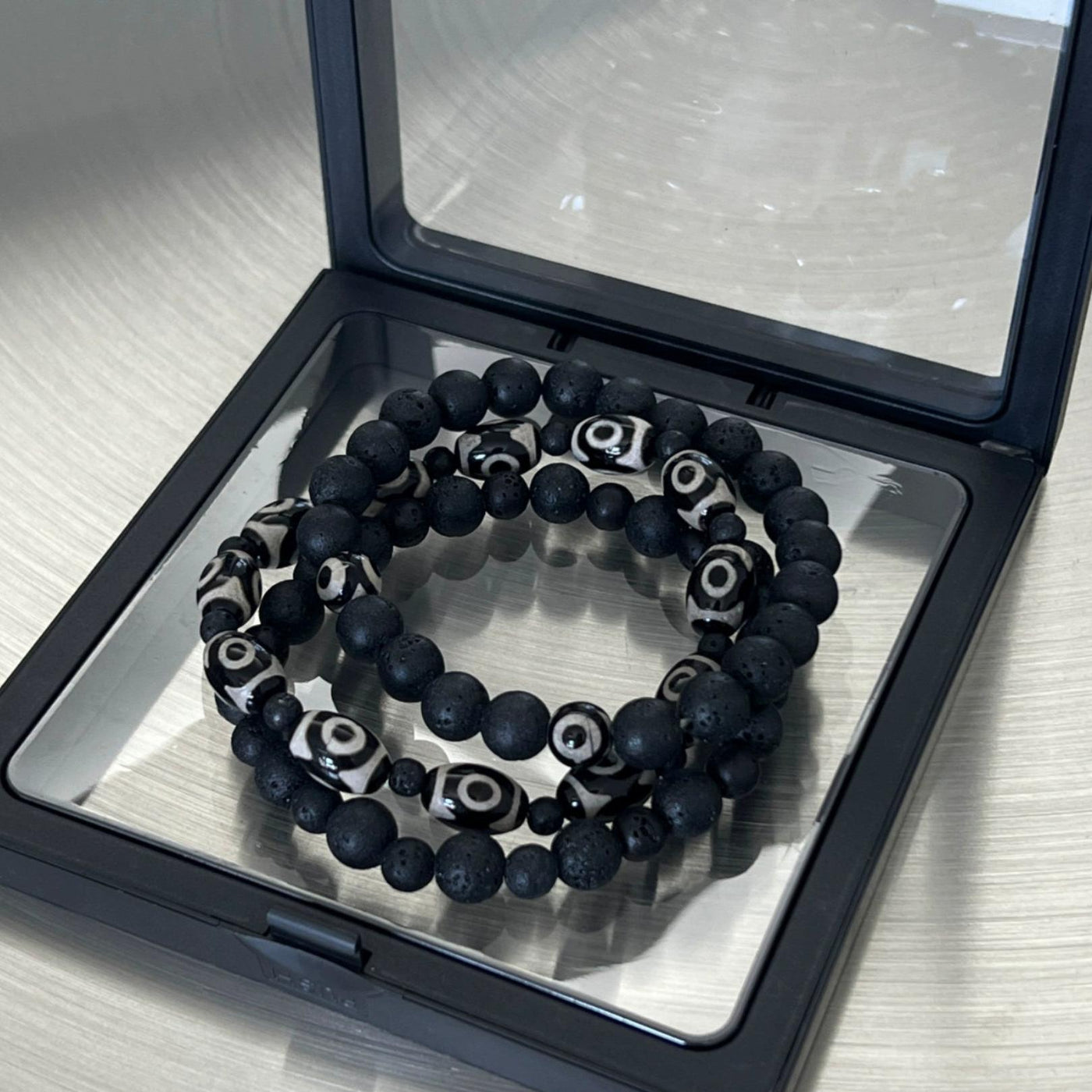 OH Black Bead & Stone Bracelet-korean-fashion-Bracelet-OH Atelier-OH Garments