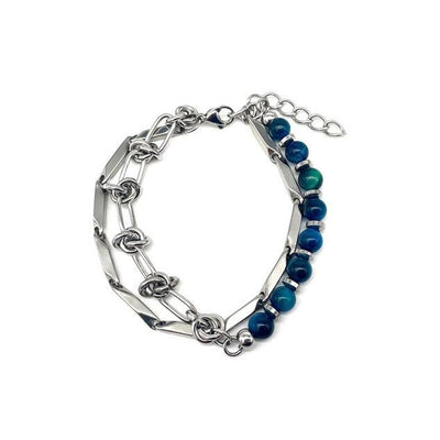 OH Blue Stones Layered Bracelet-korean-fashion-Bracelet-OH Atelier-OH Garments