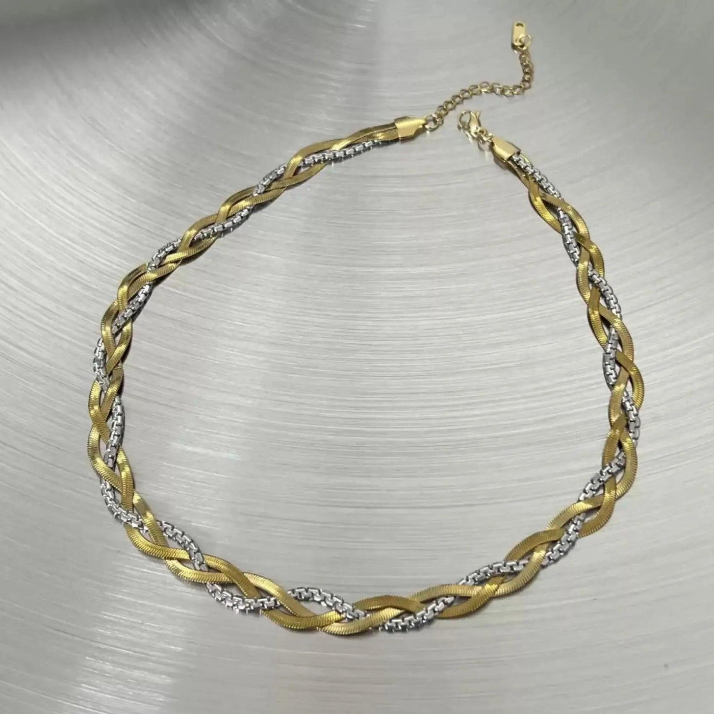 OH Braided Snake Bone Necklace-korean-fashion-Necklace-OH Atelier-OH Garments