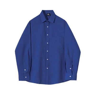 OH Buttoned Classic Relaxed Fit Shirt-korean-fashion-Shirt-OH Atelier-OH Garments