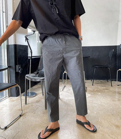 OH Casual Ankle Length Pants-korean-fashion-Pants-OH Atelier-OH Garments