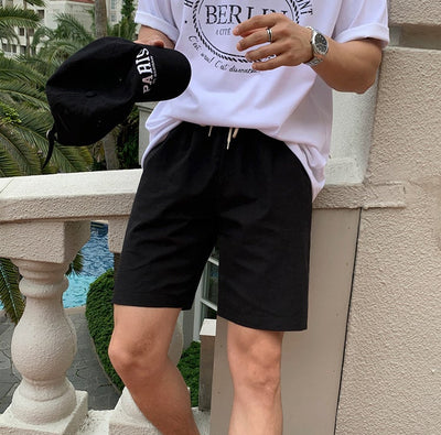 OH Casual Drawstring Shorts-korean-fashion-Shorts-OH Atelier-OH Garments