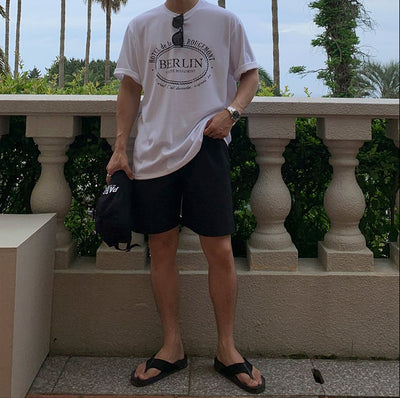 OH Casual Drawstring Shorts-korean-fashion-Shorts-OH Atelier-OH Garments