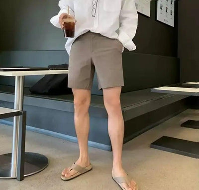 OH Casual Slim Fit Shorts-korean-fashion-Shorts-OH Atelier-OH Garments