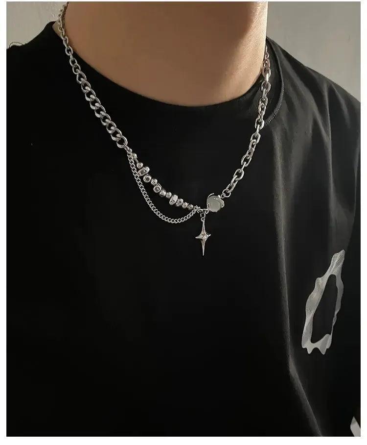 OH Cat's Eye Multi-Layer Necklace-korean-fashion-Necklace-OH Atelier-OH Garments