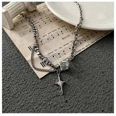 OH Cat's Eye Multi-Layer Necklace-korean-fashion-Necklace-OH Atelier-OH Garments