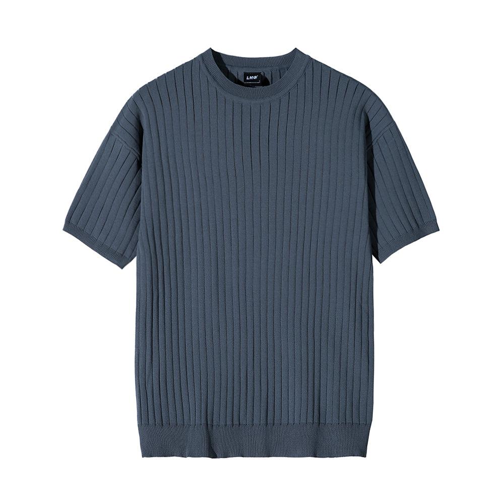 OH Classic Ribbed Knit T-Shirt-korean-fashion-T-Shirt-OH Atelier-OH Garments