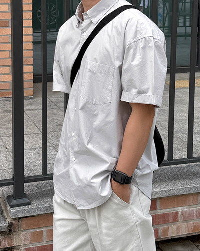 OH Clean Fit Buttoned Shirt-korean-fashion-Shirt-OH Atelier-OH Garments