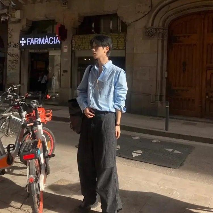 OH Clean Fit Plain Shirt-korean-fashion-Shirt-OH Atelier-OH Garments
