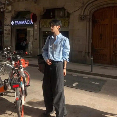 OH Clean Fit Plain Shirt-korean-fashion-Shirt-OH Atelier-OH Garments