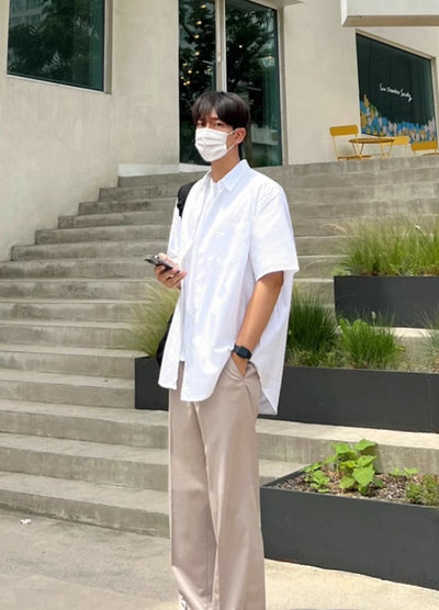 OH College Style Clean Fit Shirt-korean-fashion-Shirt-OH Atelier-OH Garments