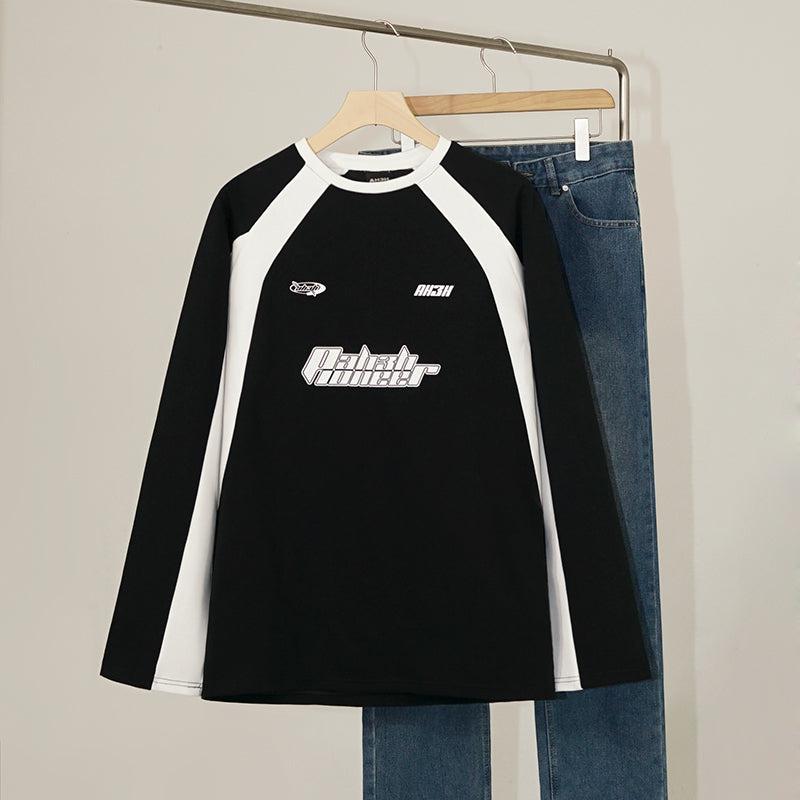 OH Contrast Racing Crewneck-korean-fashion-Crewneck-OH Atelier-OH Garments