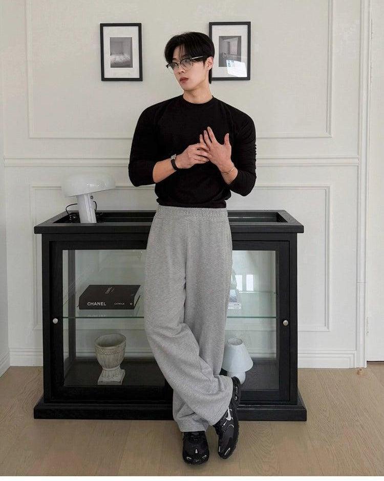 OH Cozy Elastic Waist Sweatpants-korean-fashion-Pants-OH Atelier-OH Garments