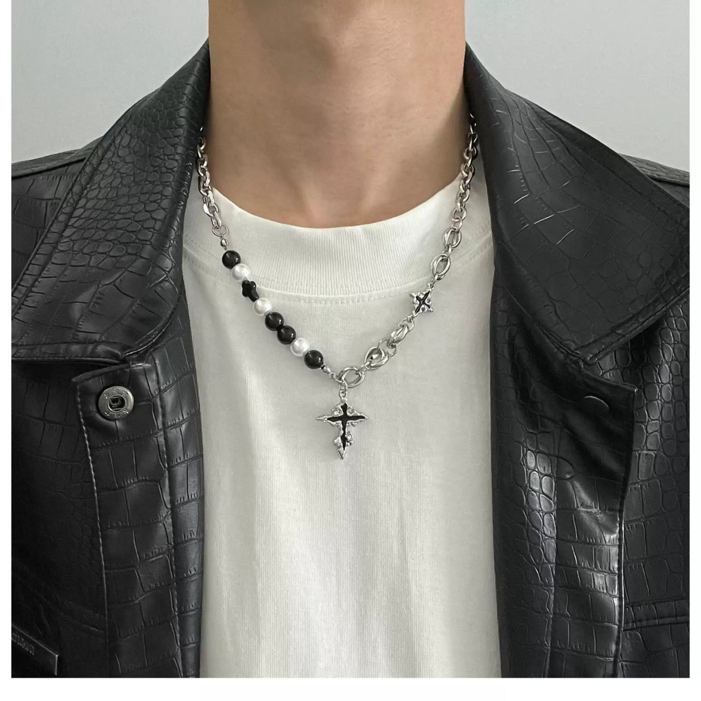 OH Cross Pendant Necklace-korean-fashion-Necklace-OH Atelier-OH Garments