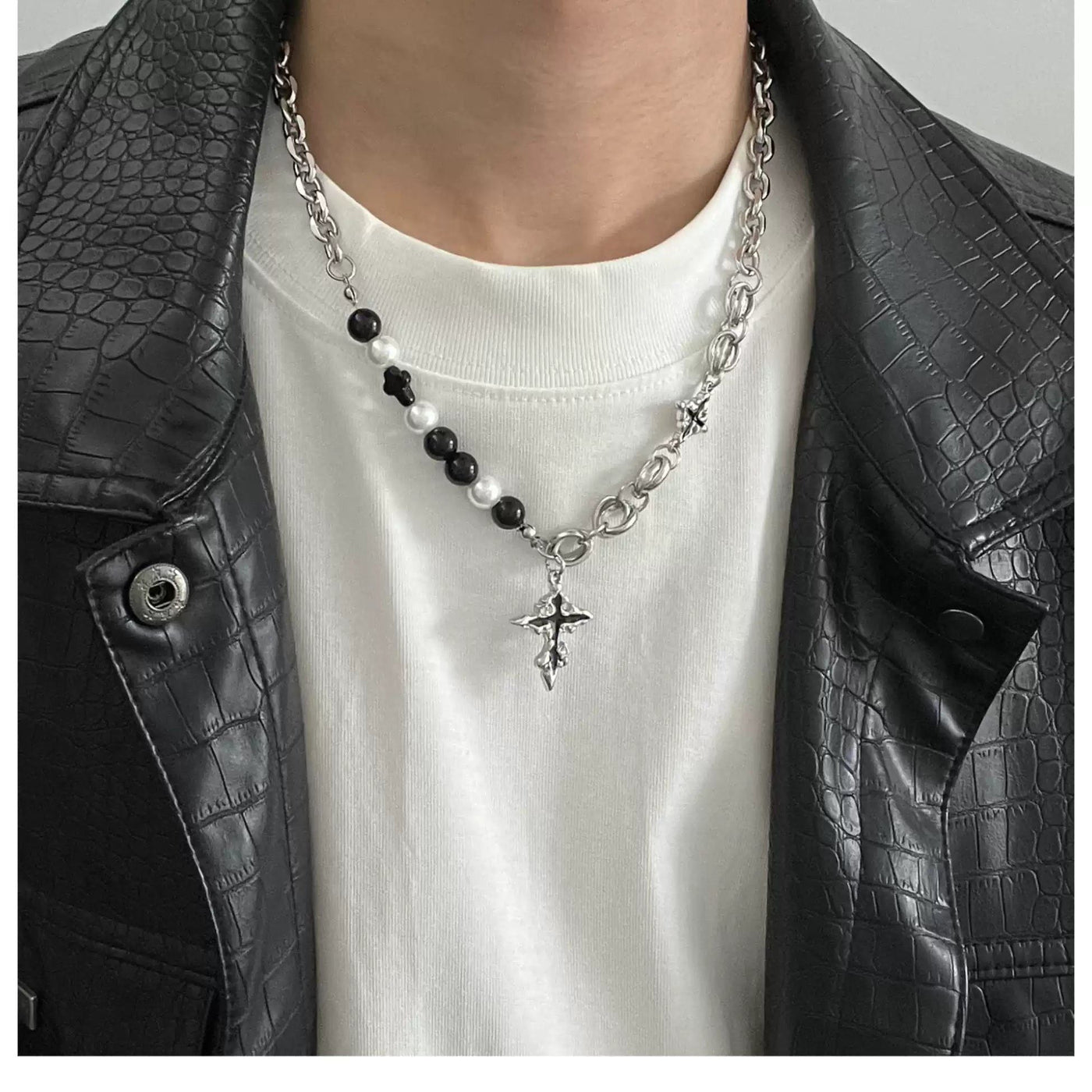 OH Cross Pendant Necklace-korean-fashion-Necklace-OH Atelier-OH Garments