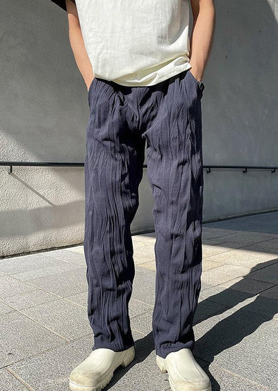 OH Crumpled Texture Drawstring Pants-korean-fashion-Pants-OH Atelier-OH Garments
