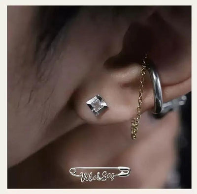 OH Cube Zircon Stud Earrings-korean-fashion-Earrings-OH Atelier-OH Garments